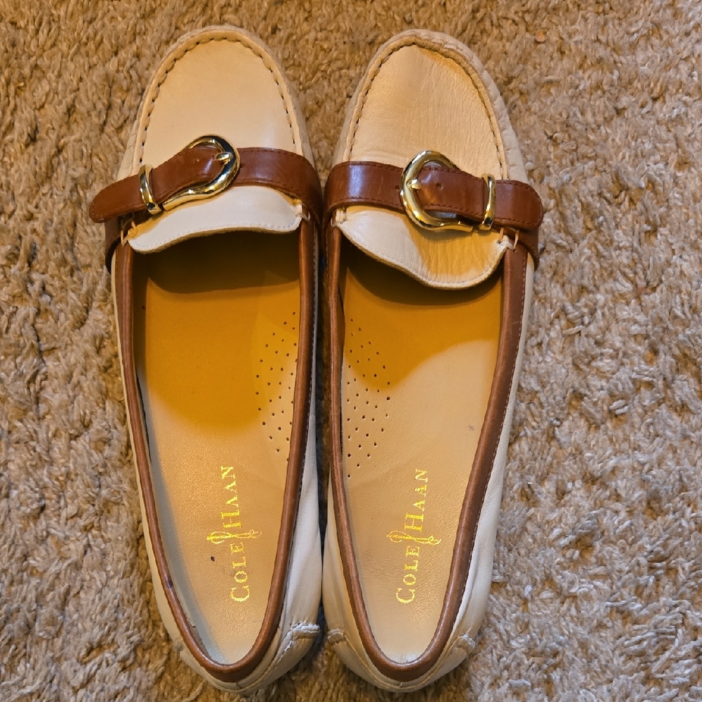 Cole Haan Women's Beige and Brown Loafers